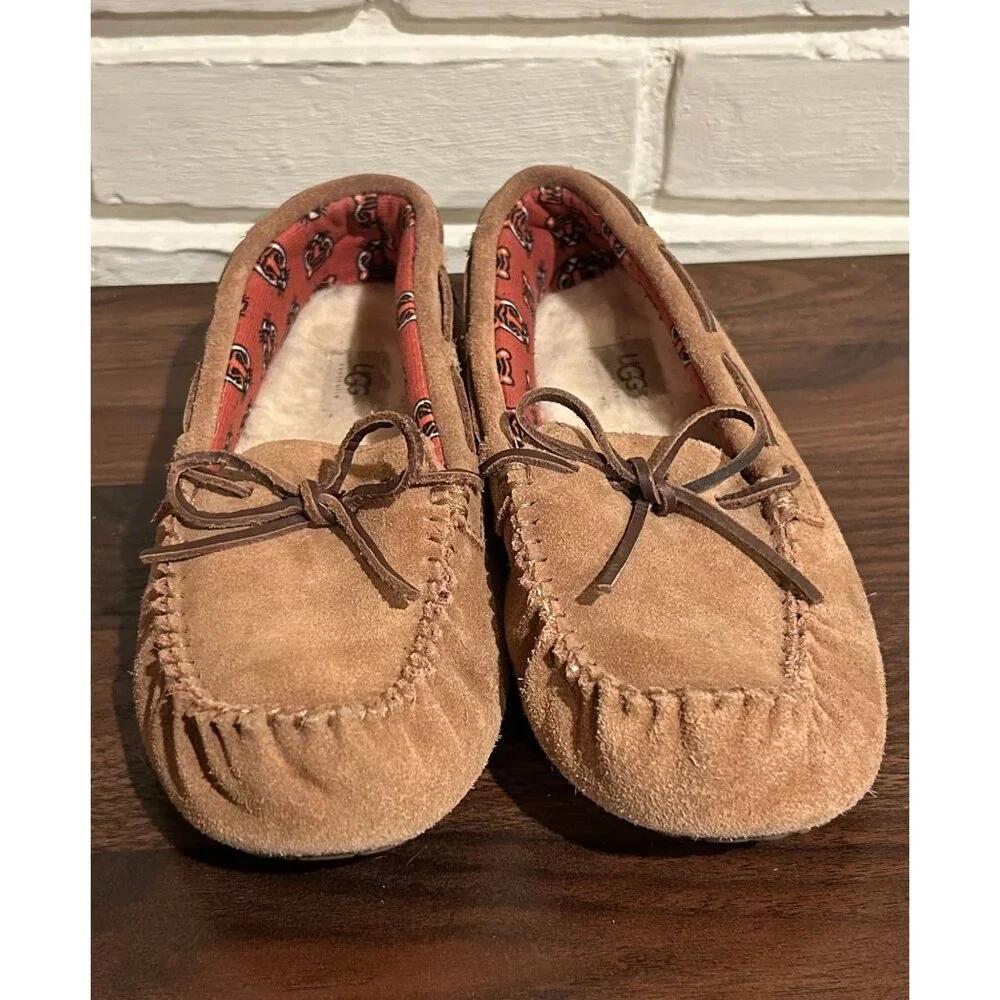 UGG Ryder Jungle Moccasin Slippers‎ - Child Size 4 - Great Conditon